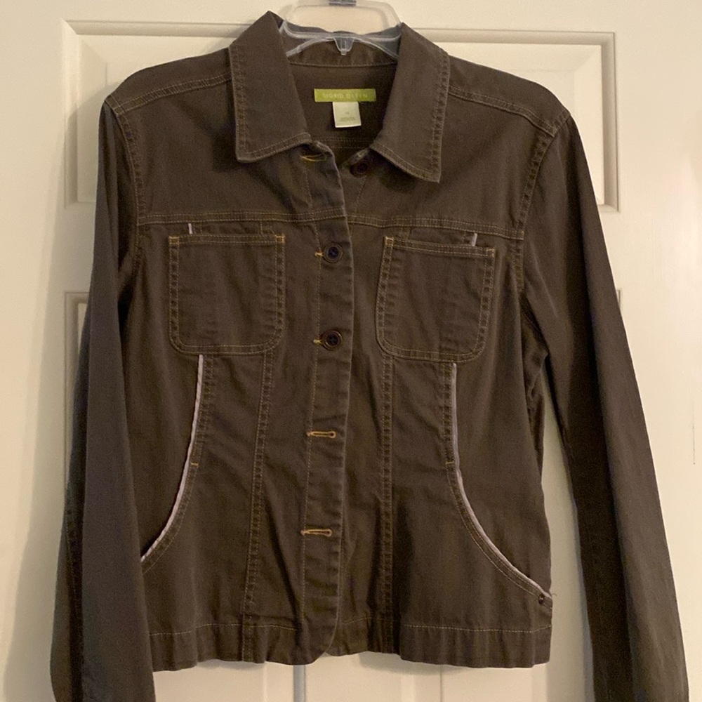 Sigrid Olsen brown Jean Jacket